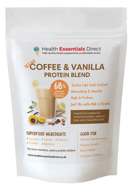 coffee vanilla pre workout protein blend