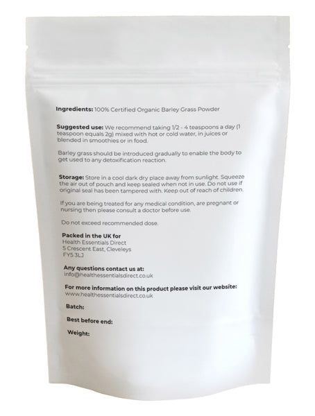 organic barley grass powder